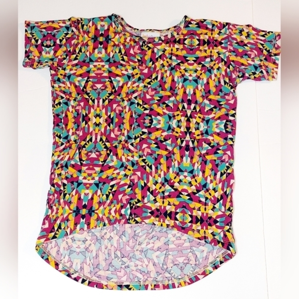 Colorful Taperws Lularoe‎ Gracie Size 6 Short Sleeve Tee Shirt